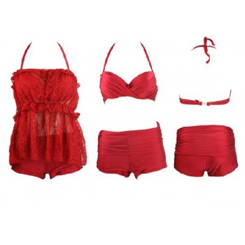 The swimsuit bikini skirt steel hot spring bathing suit