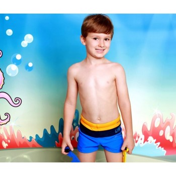 Three-color little boy swim trunks