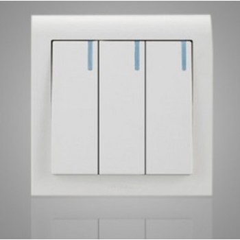 Three pairs of control switch Wall Plate