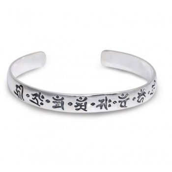 Titanium silver restoring ancient ways bracelet