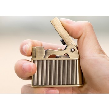 ultrathin retro metal oil lighter