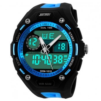 Unisex dual display electronic sports watch