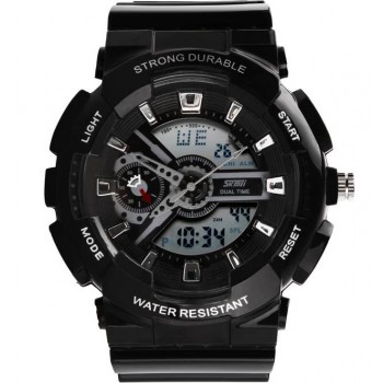 Unisex dual time display electronics sports watch