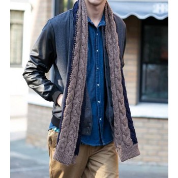 Warm new style knitting autumn & winter long men's scarf 