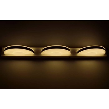 White minimalist 18-60cm LED mirror front lights