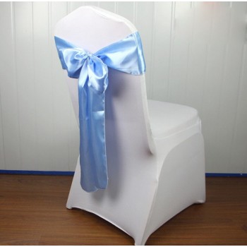 Wedding satin ribbon chair sash