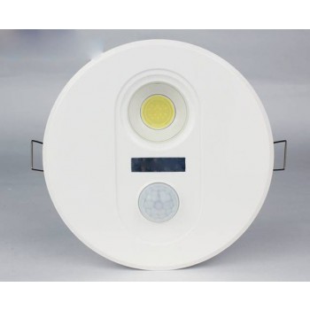 White 7W COB body sensors ceiling lights