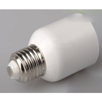 White E27 to E40 LED bulb socket converter