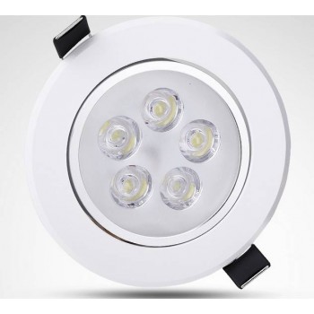 White rotatable 5-7W 12V LED ceiling lights