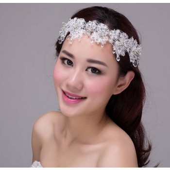 White snowflakes bridal hair accessories