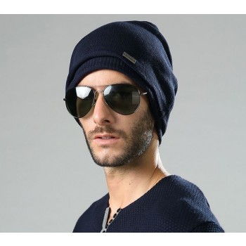 Winter men's knit hat