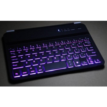 Wireless Bluetooth keyboard with backlight for ipad mini 1 2