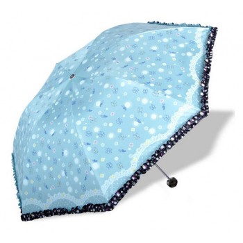 Woman's lace folding sun umbrella