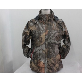 Women's camouflage hunting coat