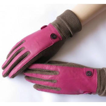 Women's Europe and the United States outdoors wool gloves in winter
