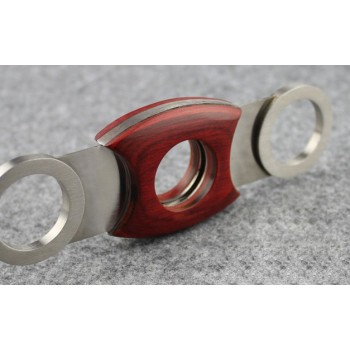 Wood + stainless steel cigar cutter