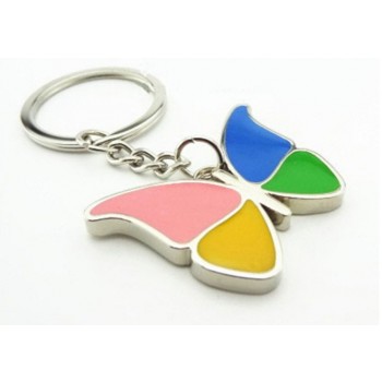 Zinc alloy butterfly keychain