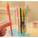 Push style colorful gel pen