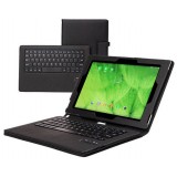 10.1'' black Leather case with Bluetooth keyboard for Sony xperia tablet z2