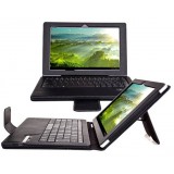 10.1'' black Leather case with Bluetooth keyboard for Sony XperiaTabletZ