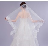 100 ~ 175cm trailing lace bridal veil