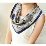 100% mulberry silk Lovely square female silk scarf