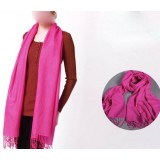 100% wool pure color warm female scarf