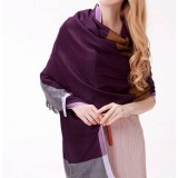 100% wool winter fashion plaid female scarf