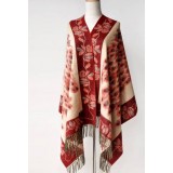 100% wool winter super warm double level female scarf