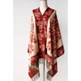 100% wool winter super warm double level female scarf