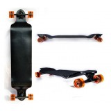 107cm maple wood black longboard