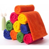10pcs fashion multi-color cotton towels