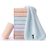 10pcs satin striped towels