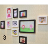 10pcs Wooden Picture Frame Set