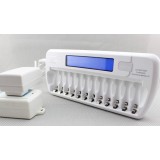 12-channel LCD Smart Charger with discharge function