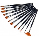 12pcs Multipurpose nylon paintbrush set