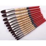 12pcs Multipurpose short rod nylon paintbrush set