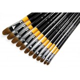 12pcs wolf hair paintbrush set