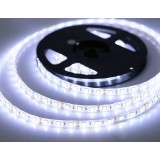 12V White Waterproof 60 LED per meter Strip Light