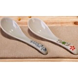 14cm classic painted ceramic spoon