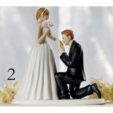 14cm resin classic wedding cake topper