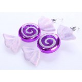 15cm 2pcs plated Christmas candy pendant