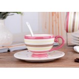 200ml classic stripes ceramic mug