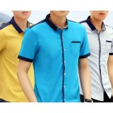 2014 summer men's short-sleeved shirt