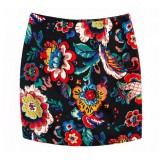 2014 summer new women floral print skirt