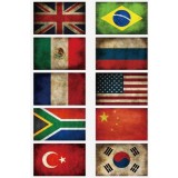 21 * 30cm multi-purpose flag sticker