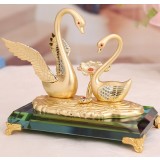 24k plated swan wedding gift