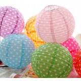 25cm small dots paper lanterns