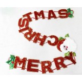 2.3M Merry Christmas letters pendant