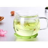 2.5mm 320ml transparent glass mug